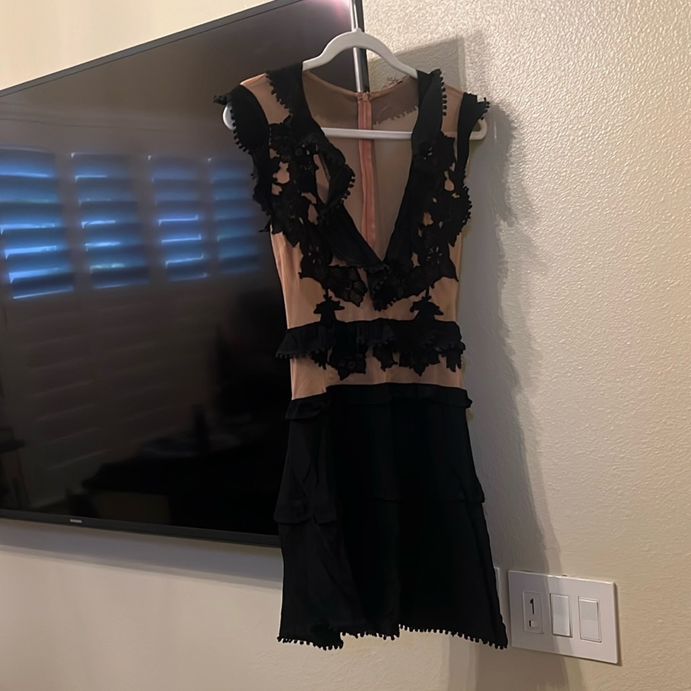 For Love and lemons black and sheer dress